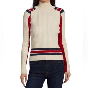 Rag & Bone Women's Cream and Red Sweater